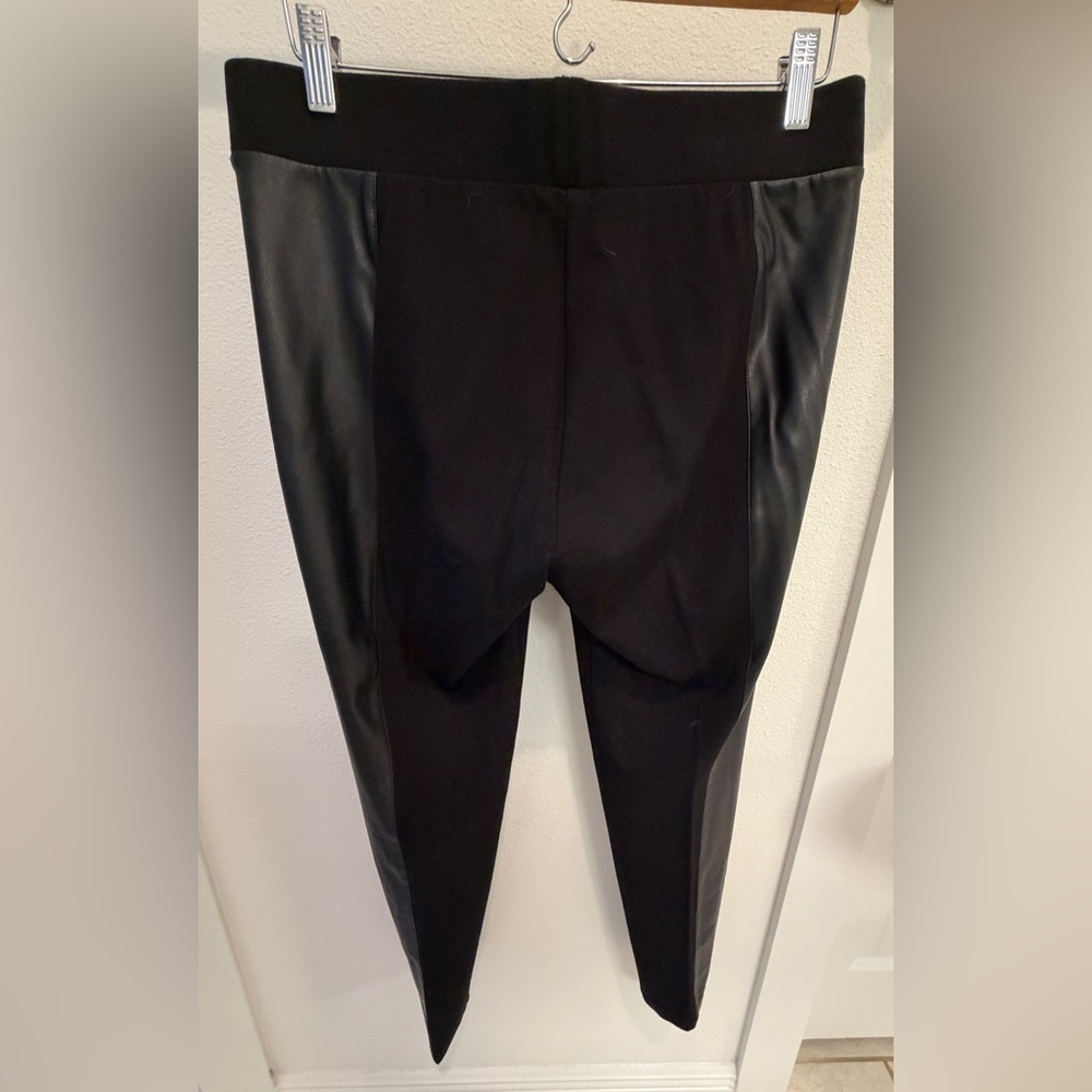 CAbi Black Faux Leather Panel Pants - Picture 5 of 12